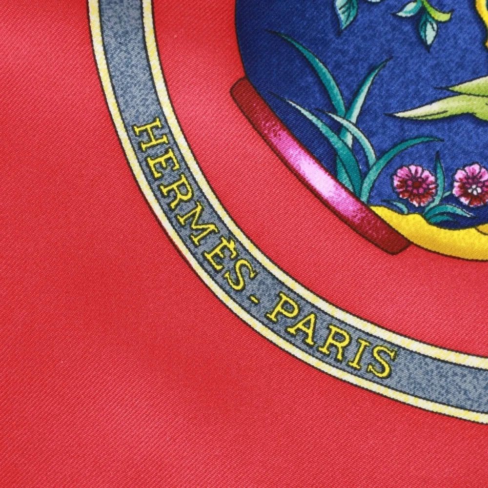 Hermès Pourvu Qu’on Ait l’Ivresse Silk Scarf Hand Rolled Edges 35”x35” Luxury - Picture 6 of 8